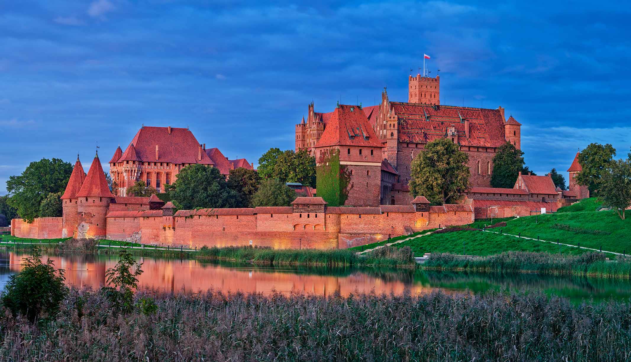 In der Festung Marienburg im polnischen Pommern an der Nogat.