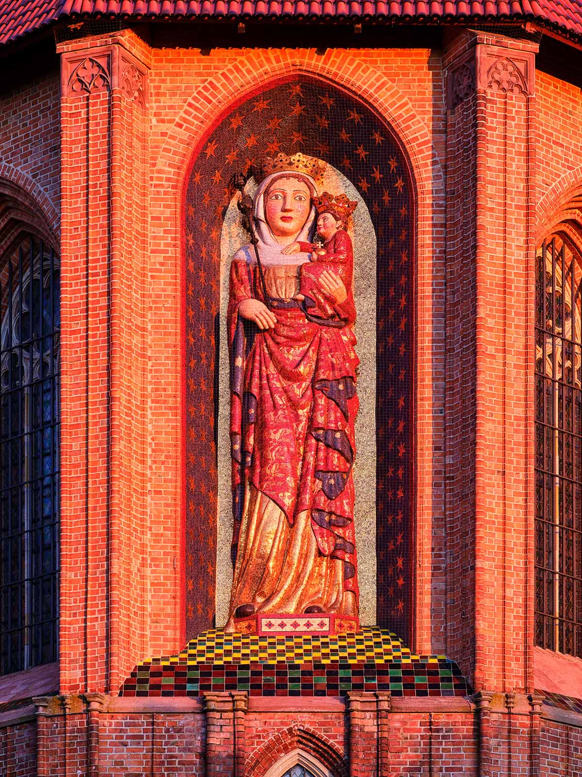 Zur Abenddämmerung auf der Zugspitze.